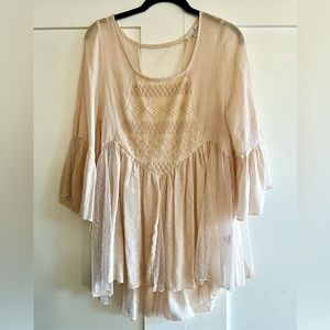 Rebellion Cream Flowy Blouse